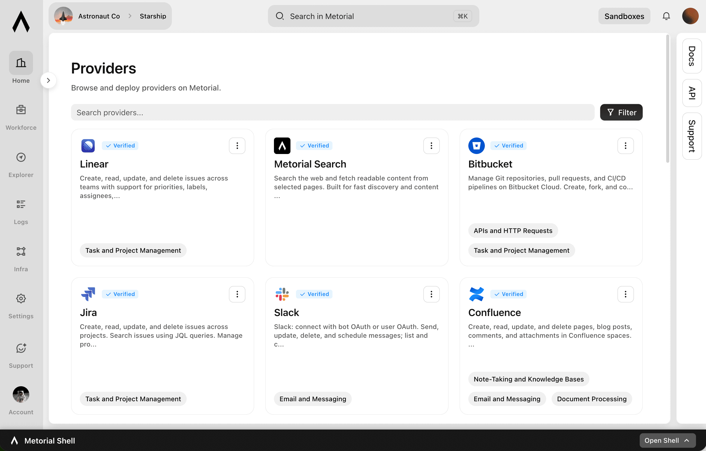 A single Magic MCP URL connecting an AI agent to the integrations a person is allowed to use.
