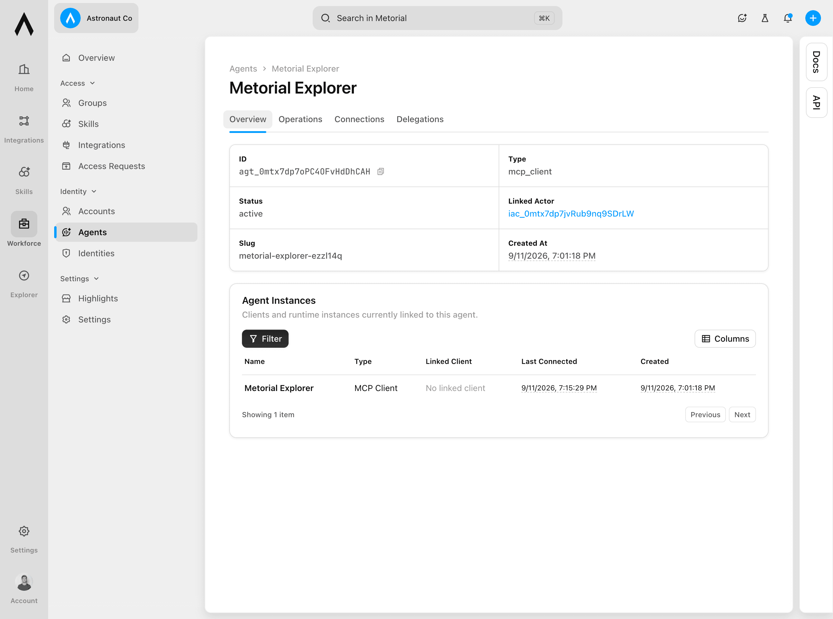 Workforce agent overview