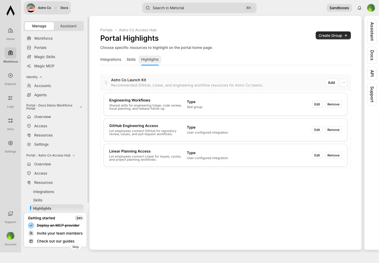 Portal highlights
