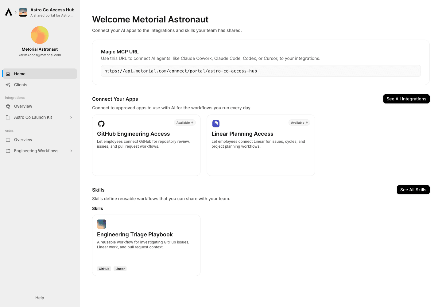Consumer portal home